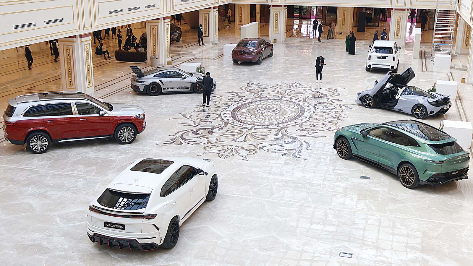 A collection of ultra-premium vehicles on display as part of the Royal Signature Expo which was held at the ICC. 